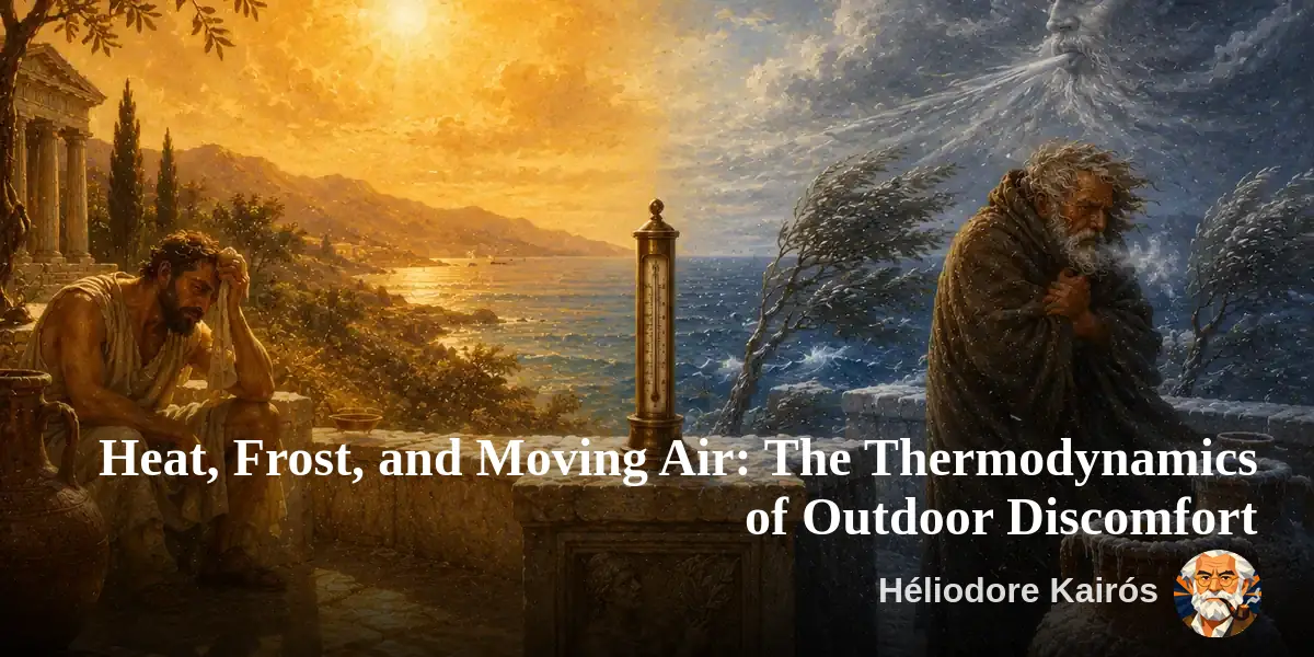 Heat, Frost, and Moving Air: The Thermodynamics of Outdoor Discomfort